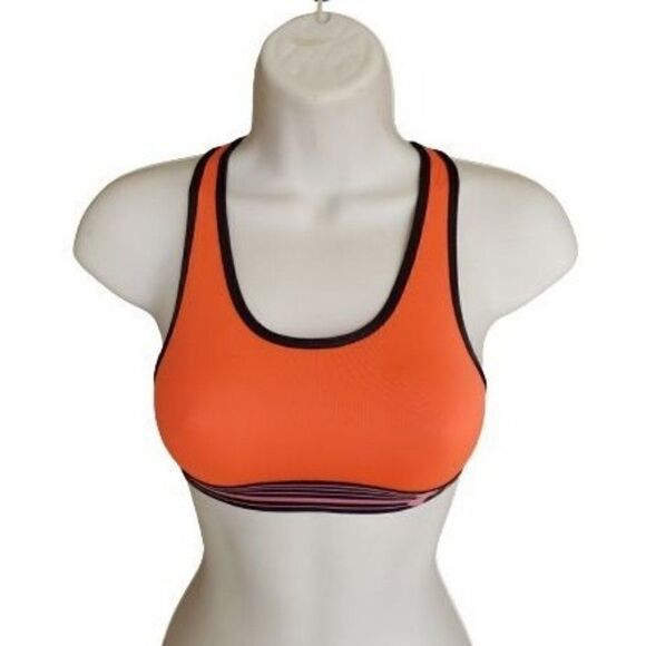 Under Armour Girls' Sport Bra Activewear Orange Youth Medium Clearance - Picture 1 of 8
